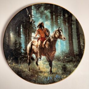Sun Seeker Plate Mystic Warriors Series by Chuck Ren 1992 Hamilton Collection